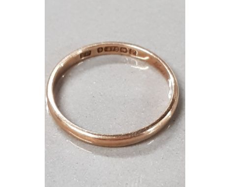 HALLMARKED 9CT GOLD RING SIZE P