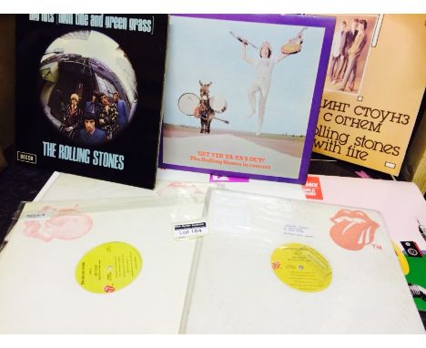 Records : Rolling Stones LP's and singles - includes some 12" demos in case (20).