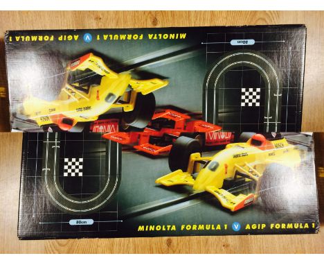 Die-cast : Scalextric Monaco Minolta V Agip Scalextric Speed Cars, Lamborghini, Gallarrde Blu2 u Porsche, 99 GT3, all boxed. 