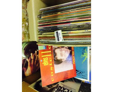 Records : A box of albums incl R. Stones, Dylan, Fleetwood Mac, Fairport Convention etc, 50+.