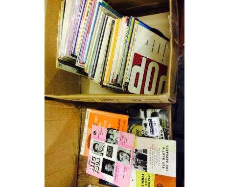 Records : A large collection of 50+ 1950's/60's EP's all in good cond, incl Shadows, R Charles, Robeson.