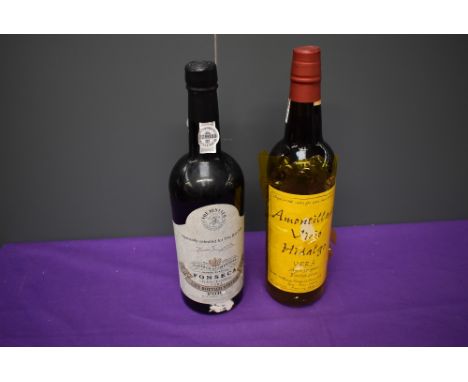 A bottle of The Bin Club 1983 Fonseca Late Bottled Vintage Port, bottled in 1988, 20% 75cl and a bottle of Amontillado Viejo 