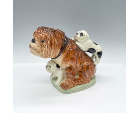 Limited edition ceramic model depicting the British Bulldog in a brindle colorway. Kevin Francis backstamp. Artist: Andy Moss