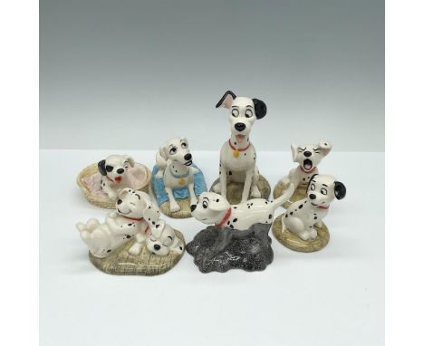 This adorable celebration of pups includes Penny and Freckles DM3, Patch in a Basket DM9, Perdita DM7, Pongo DM6, Penny DM2, 