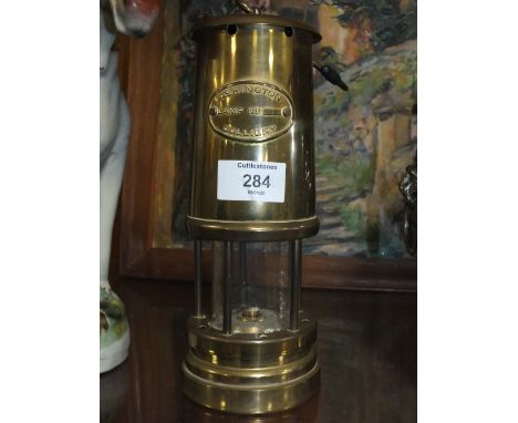 AN ASHINGTON COLLIERY MINERS LAMP