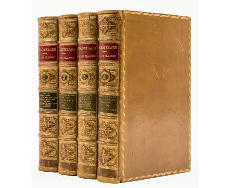 Shakespeare (William) The Works, 4 vol., edited by Charles and Mary Cowden Clarke, half-titles, engraved portrait frontispiec