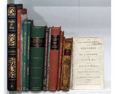 Law.- Trials.- The Only Genuine Edition of the Speeches of the Hon. T. Erskine and S. Kyd, esq. on the Trial of T. Williams f