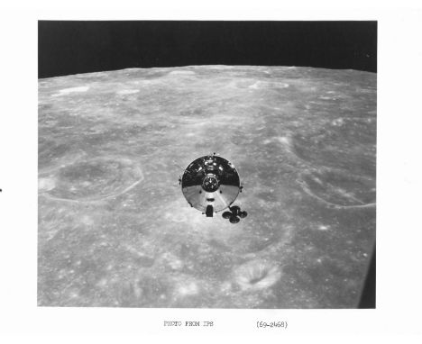 Space.- Cernan (Eugene) CM 'Charlie Brown' in lunar orbit, Apollo 10, May 22, 1969; vintage gelatin silver print on fibre-bas