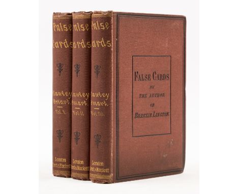 Smart (Hawley) False Cards, 3 vol., first edition, half-titles, 16pp. advertisements at end of vol. 3, scattered edge-spottin