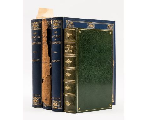 London.- Hampstead.- Barratt (Thomas J.) The Annals of Hampstead, 3 vol., one of 550 copies signed by the author, half-titles