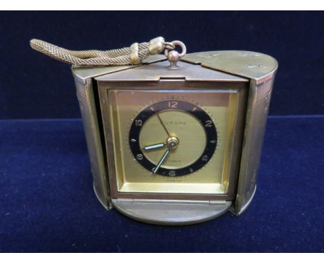 Europa brass travelling clock