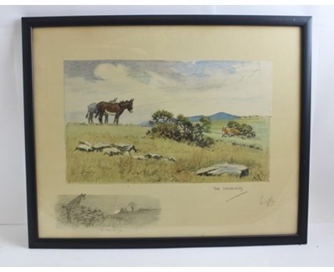 AFTER CHARLIE JOHNSON PAYNE "SNAFFLES" (1884-1967) "The Informers" a colour Print, signed in pencil, with embossed Snaffle bi