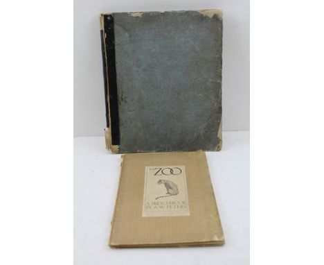 KELLY, CHRISTOPHER "Battle of Waterloo" published London 1817, together with a SKETCH BOOK, "The Zoo", by A W Peters 1915 (2)