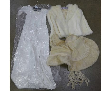 A vintage linen dress, etc.