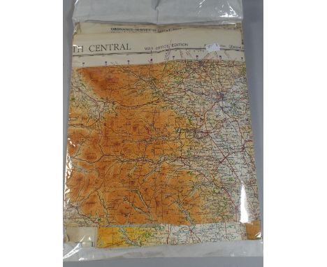 A Collection of War Office Edition Ordnance Survey Maps of England.