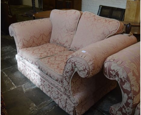 Millbrook knoll 2 seater sofa (rip and arm and damage to wood)