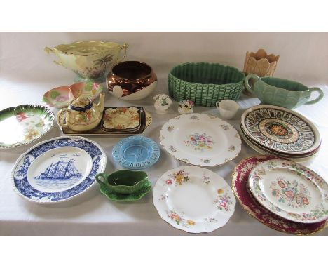 Various ceramics inc Sylvac, Royal Doulton, Aynsley, Wedgwood, Spode and Royal Winton