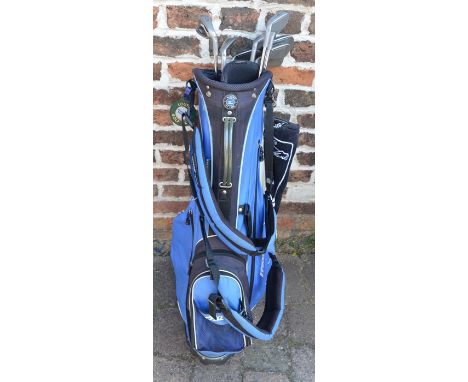 Full set of Ping G25 irons 3-SW (very good condition) in a Mizuno caddy bag
