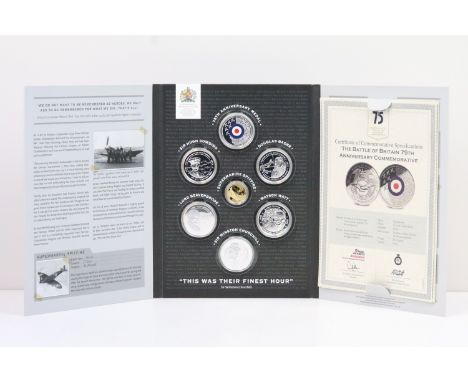 A London Mint office 'Their Finest Hour' the official Battle of Britain 75th Anniversary commemorative coin set to include si