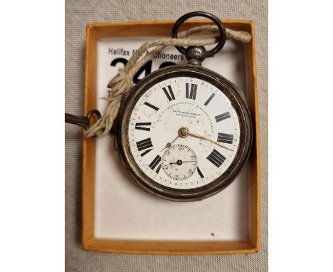 1903 Fattorini &amp; Sons of Bradford Chester Hallmarked Silver Pocketwatch - 137.5g