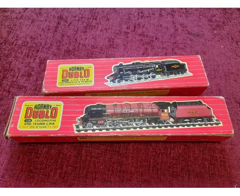 Hornby Dublo Meccano 2226 Locomotive &amp; Tender L.M.R. ‘City of London’ and 2224 L.M.R. 2-8-0 8F Locomotive &amp; Tender - 