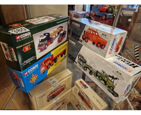 Group of Four Die Cast Corgi Classics Trucks inc Heavy Haulage and Eddie Stobart