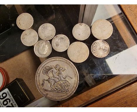Group of pre-1940 Silver Coins inc an 1819 Crown - 41g