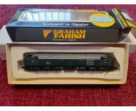 Graham Farish N Gauge 8115 Class 40 ‘D348’ BR Green Locomotive Model - Railway Train Model Loco Toy Interest