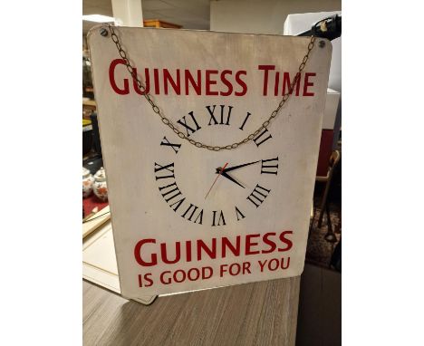 Guinness Time Wall Clock - Breweriana Advertising Interest