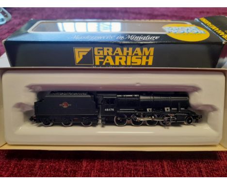 Graham Farish N Gauge 1905 Class 8F ‘48476’ BR Black Locomotive Model - Railway Train Model Loco Toy Interest