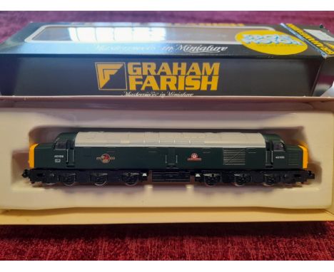 Graham Farish N Gauge 8114 Class 40 ‘Atlantic Conveyor’ ‘40106’ BR Green Locomotive Model - Railway Train Model Loco Toy Inte