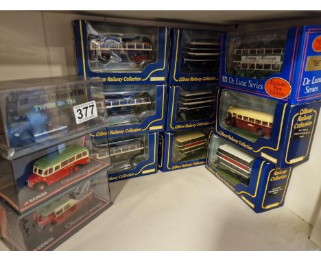 Group of 15 Corgi Omnibus &amp; Exclusive First Edition Coaches &amp; Double Decker Model Bus Die Cast Toys