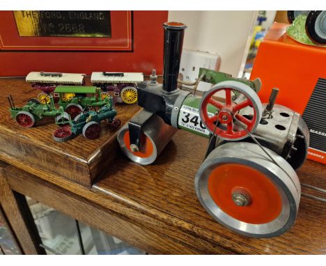 Unboxed Mamod Steam Engine + Various Smaller Die Cast Engines