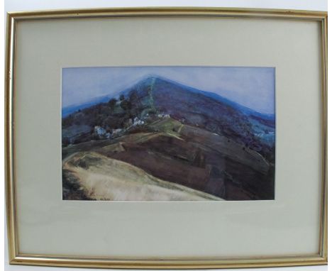 David Prentice, limited edition colour print, view across the Malvern Hills, 186/850, 7.5ins x 12ins&nbsp;(D)