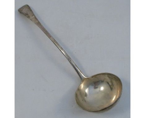 A silver soup ladle, London 1903, weight 9oz