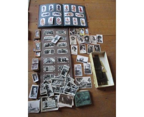 A quantity of early 20th century cigarette cards and albums to include 1930's Senior Service cards, State of Express & Argath