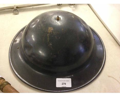 A WW2 British blue/grey tin helmet with liner. Liner marked Vero II 1940 6¾. ARP or Police?