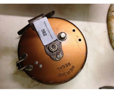 A vintage Weirside Regal fishing reel.
