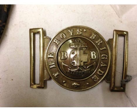 A vintage brass Boys Brigade belt buckle.