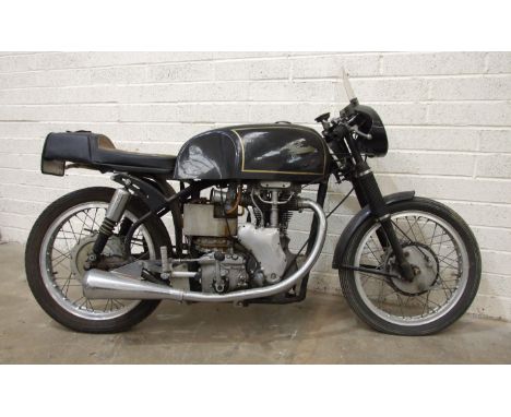 A 1956 Velocette 350cc motorcycle, registration XKR 179, frame no. RS8130, engine no. MSS10206, with log book, original log b
