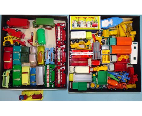 Dublo Dinky, No.076 Lancing Bagnal Tractor and Trailer, (boxed) and a quantity of unboxed Lesney and Matchbox diecasts, inclu
