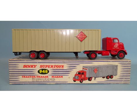 Dinky 948 Tractor-Trailer "McLean", (boxed, hole in box base).