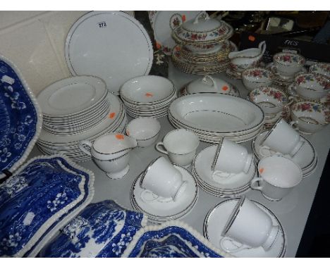 ROYAL WORCESTER 'SILVER JUBILEE' DINNERWARES, (over 50 pieces)