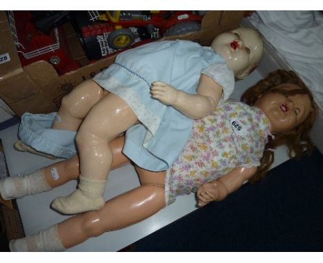 A LARGE COMPOSITION DOLL, no maker's mark except '40' to nape of neck and 'Cinderella' No 4 to shoes, sleeping eyes, open mou