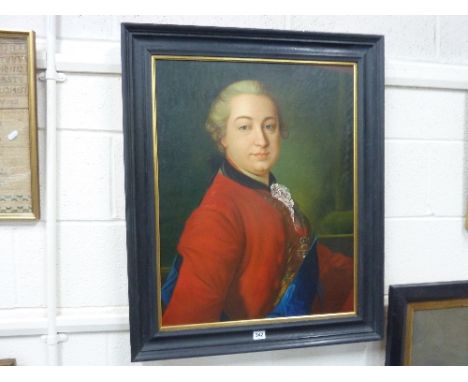 A MODERN OIL ON CANVAS, Portrait of Gentleman, 52cm X 67cm