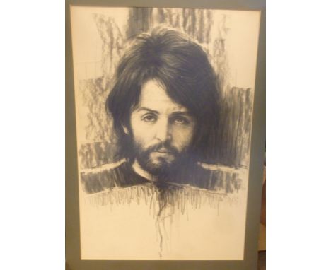 Luis Garcia - 'Paul McCartney'  a head and shoulders portrait (commissioned by Mirabelle Magazine in the early 1970s and inte