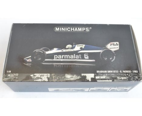 Minichamps 1/18 scale diecast and mixed media highly detailed Brabham BMW BT52 (181 830006) R.Patrese 1983. Featuring working