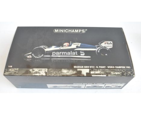 Minichamps 1/18 scale diecast and mixed media highly detailed Brabham BMW BT52 (181 830005), N.Piquet World Championship 1983