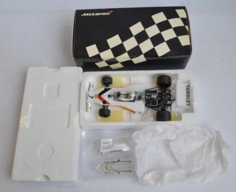 Minichamps (Paul's Model Art) 1/18 scale diecast McLaren Ford M23 Yardley/D.Hulme 1973 (530 731807) in near mint condition wi