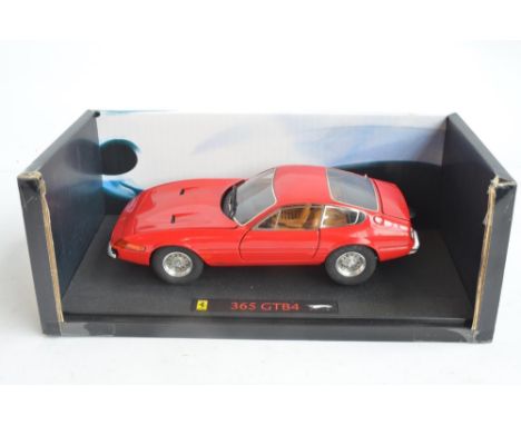 Hot Wheels Elite 1/18 scale limited edition diecast Ferrari 365 GBT4 L2980, with poseable doors, working steering, detailed f